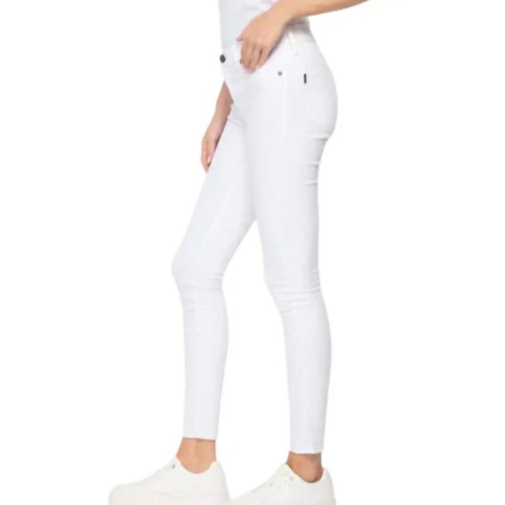 white jeans stretch skinny